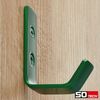 SO-TECH® Kleiderhaken Wandhaken, aus Edelstahl, 60 x 20 x 45 mm, (1-St), kleiner Jackenhaken mit abgerundeten Kanten grün Bild 2