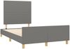 vidaXL Bettgestell ohne Matratze Dunkelgrau 120x190 cm Stoff 3270500 Bild 3