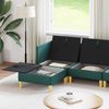 vidaXL Modular Sofa Set mit Stauraum 6 pcs Dunkelgrün Stoff 3413702 Bild 3