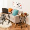 Hoobro Beistelltisch Klappbar (2-St, Kleiner tabletttisch, TV Tray, Snack Tisch, Sofatisch), Industriestil Bild 3