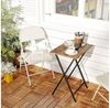 Hoobro Beistelltisch Klappbar (2-St, Kleiner tabletttisch, TV Tray, Snack Tisch, Sofatisch), Industriestil Bild 4
