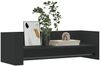 vidaXL Wandregal Schwarz 100x35x30,5 cm Holzwerkstoff 848459 Bild 3