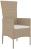 vidaXL Gartenstühle mit Kissen 2 Stk. Poly Rattan Beige 319532 Bild 3