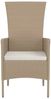 vidaXL Gartenstühle mit Kissen 2 Stk. Poly Rattan Beige 319532 Bild 5