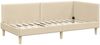 vidaXL Eckbettgestell Creme 100 cm x 200 cm Stoff und Sperrholz 42016203 Bild 4