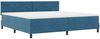 vidaXL Boxspringbett mit Kopfteil Dunkelblau 200 x 200 cm Samt 3339264 Bild 4