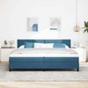 vidaXL Boxspringbett mit Kopfteil Dunkelblau 200 x 200 cm Samt 3339264 Bild 3