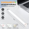 ZMH Unterbauleuchte Küche Led mit Bewegungsmelder - 40CM 2 Stück Silber Schrankbeleuchtung Dimmbar 3 Farbtemperatur Schrankleuchte USB 1500mAh*2 Wiederaufladbar Treppenlicht für Schlafzimmer Flur Bild 3