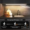 ZMH Unterbauleuchte Küche Led mit Bewegungsmelder - 40CM 2 Stück Silber Schrankbeleuchtung Dimmbar 3 Farbtemperatur Schrankleuchte USB 1500mAh*2 Wiederaufladbar Treppenlicht für Schlafzimmer Flur Bild 4