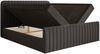 Selsey 'Saliano' Boxspringbett mit Bettkasten, Topper und Chenille-Bezug, Graphit, 160x200 cm Bild 4