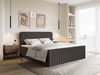 Selsey 'Saliano' Boxspringbett mit Bettkasten, Topper und Chenille-Bezug, Graphit, 160x200 cm Bild 3