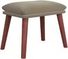 vidaXL Fußhocker Hellgrau 45 x 29,5 x 39 cm Samt [341468] Bild 2