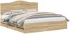 vidaXL Bettrahmen Sonoma-Eiche 200 x 200 cm Ingenieurs Holz 3413382 Bild 2