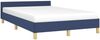 Bettgestell mit Kopfteil Blau 120x200 cm Stoff [347405] Bild 3