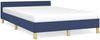 Bettgestell mit Kopfteil Blau 120x200 cm Stoff [347405] Bild 2
