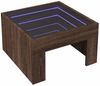 Couchtisch, Sofatisch mit Infinity-LED Braun Eichen-Optik 50x50x30 cm Bild 3