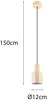 Kleine Pendelleuchte AGUDO mit Metall Lampenschirm Beige, Ø 12cm Bild 4