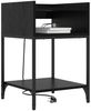 vidaXL Nachttisch Schwarz Eichen-Optik 40 x 40 x 61 cm Holzwerkstoff 859470 Bild 3