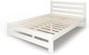 Home Collective Holzbett mit Lattenrost Modern Bett Kiefer Bettgestell Massivholzbett Klassisch (90x200, 120x200, 140x200, 160x200 cm), Doppelbett, Skandi Boho Landhaus Kopfteil hoch 120x200 cm weiß Bild 3