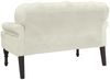vidaXL Sitzbank mit Rückenlehne Creme 119,5x64,5x75 cm Samt 372163 Bild 5