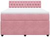 vidaXL Boxspringbett mit Matratze Rosa 140x200 cm Samt 3287769 Bild 4