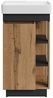 Planetmöbel Badmöbel-Set Badmöbel Set Nyx Waschtisch 50 cm Wotan Eiche / Anthrazit, (50cm Waschtisch, 1-St), Badezimmer Waschtisch 50 cm Bild 2