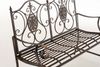 CLP 'Punjab' Gartenbank, antik, Landhaus-Stil, lackiertes Eisen, bronze, 94 x 53 x 116 cm Bild 5
