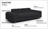 COTTA 3-Sitzer Chef, Big-Sofa mit Kopfteilverstellung, edle Metallkufen Bild 2
