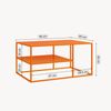 Couchtisch Solund 90x60x45 cm Orange [en. casa] Bild 5