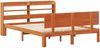 vidaXL Bettrahmen mit Kopfteil 2 pcs Wachsbraun Massivholz Kiefer 3422704 Bild 5