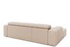 Ecksofa Ottomane links Chenille 289x188x78 beige KONSTANTIN Bild 3