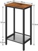 Hoobro BEISTELLTISCH Braun Hoch mit Verstellbarer Netzablage (H 73.5 x T 38 x B 28 cm) Bild 3
