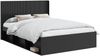 vidaXL Bettgestell mit Stauraum und Kopfteil Schwarz 120 x 190 cm 3413878 Bild 2
