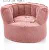 Sitzsack Snuggle in Rosa - gemütliches Design - Top Qualität für Ihr Zuhause B/H/T: 95x65x95 cm Bild 3