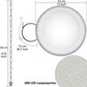 FIVMEN LED Deckenleuchte Industriebeleuchtung 200W/300W/500W UFO Hallenbeleuchtung 6000K-6500K, LED fest integriert, Kaltweiß, IP65 Hallenstrahler Bild 1