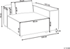 Eckmodul BRANDE Stoff Hellbraun symmetrisch Bild 2