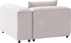 Eckmodul BRANDE Stoff Hellbraun symmetrisch Bild 5