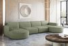 Kaiser Möbel Ecksofa Designer MODENA U XL stoff Dicker cord Poso, Viele Farben, praktisch und komfortabel Bild 5