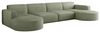 Kaiser Möbel Ecksofa Designer MODENA U XL stoff Dicker cord Poso, Viele Farben, praktisch und komfortabel Bild 4