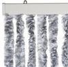 vidaXL Fliegenvorhang Weiß und Grau 100x230 cm Chenille 377376 Bild 4