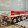 Kids Collective 'Feuerwehr' Autobett 70x140 cm, mit Rausfallschutz und Lattenrost Bild 4