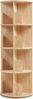 Drehbares Bücherregal Chasek 125x44 cm Kiefernholz Natur [en. casa] Bild 5