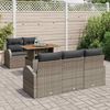 vidaXL Garten-Sofa-Set mit Kissen 6 pcs Grau 3349523 Bild 3