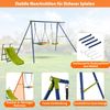 4-in-1-Schaukelset für 3-12 Jährige Robustes Spielset aus Metall mit Rutsche Bild 4