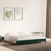 Doppelbett, Bettgestell Modernen ohne Matratze Dunkelgrün 200x220 cm Samt d2411e Bild 3