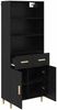 vidaXL Highboard Schwarz Eichen-Optik 69,5 x 32,5 x 180 cm 3416168 Bild 5