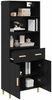vidaXL Highboard Schwarz Eichen-Optik 69,5 x 32,5 x 180 cm 3416168 Bild 3