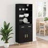 vidaXL Highboard Schwarz Eichen-Optik 69,5 x 32,5 x 180 cm 3416168 Bild 4