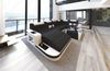 Stoff Wohnlandschaft Wave U Form - Strukturstoff - schwarz-weiß - Links Bild 3