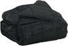 vidaXL Sommerdecke Schwarz 200 x 200 cm Satin und Mikrofaser 42025779 Bild 2